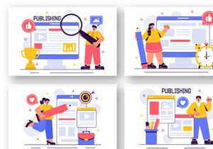 11 Digital Media Publishing Illustration
