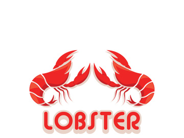 Lobster logo design template vector preview picture