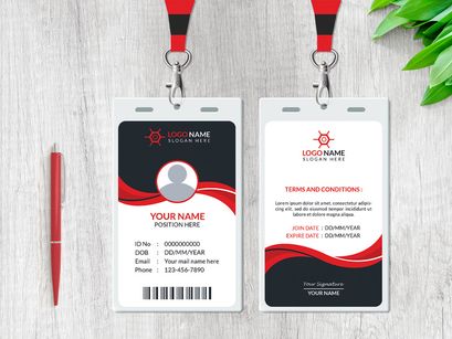 Creative ID Card Design Template