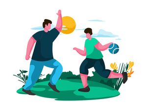Father Day Flat Illustration Minimalist Modern