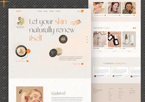 Beauty Product Landing page