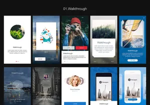 Hexagon Mobile UI Kit