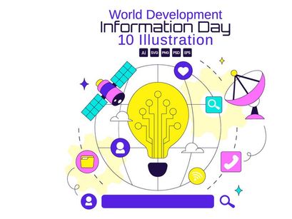 10 World Development Information Day Illustration