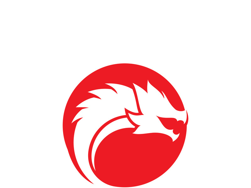 Dragon Head Vector Logo Illustration