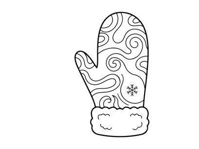 Sarung tangan Natal buatan tangan dengan pola salju dan hiasan lingkaran untuk desain liburan yang meriah