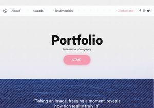 Photography Portfolio UI