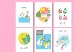 Forever Summer Land Illustration Set