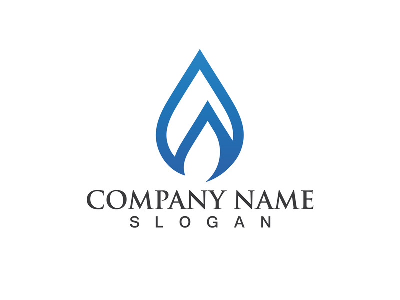 Water drop Logo Template vector