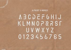 Muspha - Stencil Display Font