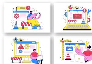 10 Website Maintenance Illustration