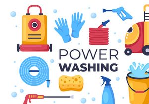 6 Power Washing Illustration