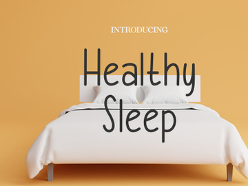 Healthy Sleep - Handwritten Font preview picture