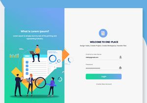 Task and Project Management Web Template Mockup
