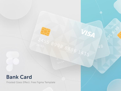 Glassmorphism Bank Card - Figma Template
