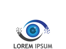 Eye logo with modern concept.