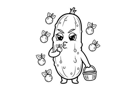 Cute onion character crying holding basket vector illustration