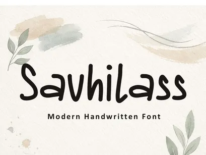 Savhilass — Modern Handwritten Font