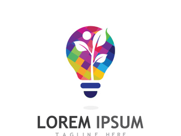 Natural green leaf logo. preview picture