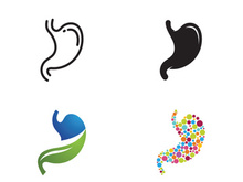 Stomach care icon designs concept illustration