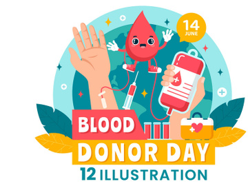 12 World Blood Donor Day Illustration preview picture