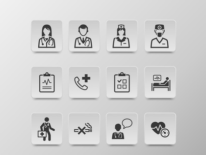 Medical & Health Care Icons Set-4