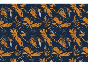 illustration features exotic jungle plants