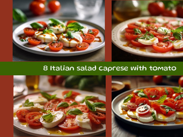 Italian salad caprese with tomato preview picture