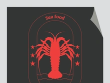 Vintage lobster logo
