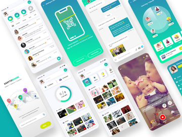Sharing Files and Chat Mobile App Ui Kit preview picture