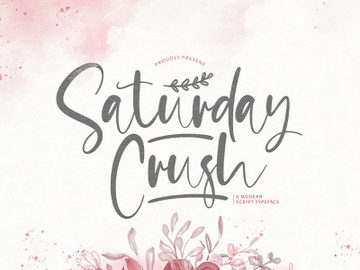 Saturday Crush - Handwritten Font preview picture