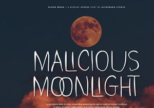 Blood Moon - Display Font