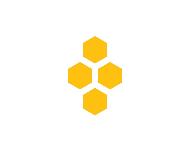 Bee icon design illustration