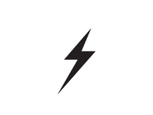 Strom Thunderbolt Template vector icon illustration design