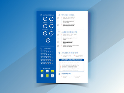 Professional Vibrant Creative Resume Design