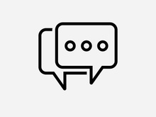 Bubble chat logo design template