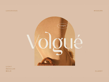 Volgue Typeface preview picture