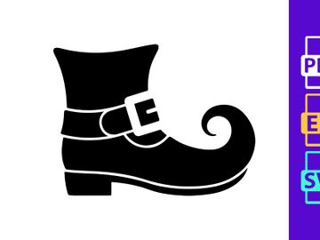 Black Leprechaun Shoe with Buckle preview picture