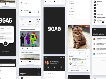 9GAG Redesign UI Kit preview picture