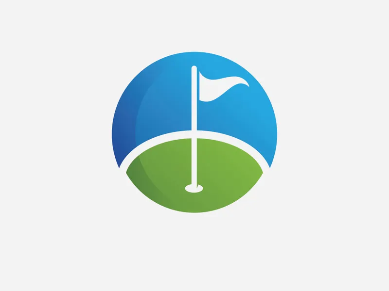 Golf logo vector icon stock illustration