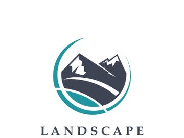 Mountain Nature Landscape Logo design Template Illustration preview picture