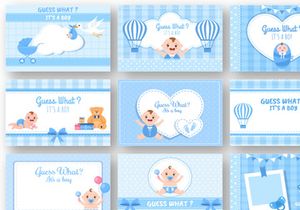 30 Birth Photo is it a Boy and Girl Cartoon Illustration