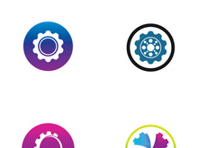 Gear logo with a creative idea.