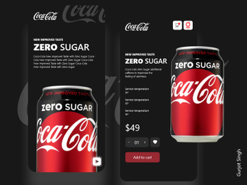 Coca-cola App Design preview picture