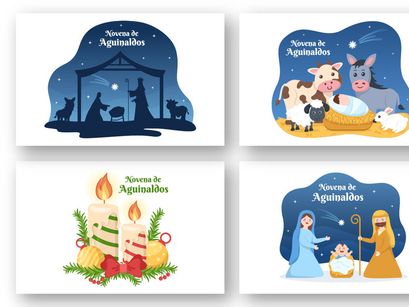 10 Novena De Aguinaldos Holiday Illustration