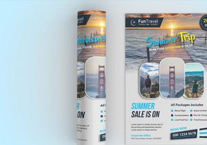 Travel & Tour Flyer Design Template (Free)