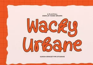 Wacky Urbane | Display Hand Drawn