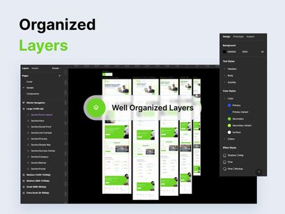 Greatjob - Freelance Landing Page UI Kit