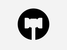 Hammer logo  vector illustration design