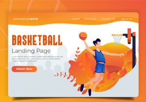 Basketball - Landing Page Illustration