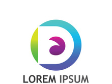 Modern initial letter D initial logo.